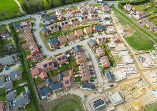 Housing generic aerial iStock license PU bought c Nickbeer