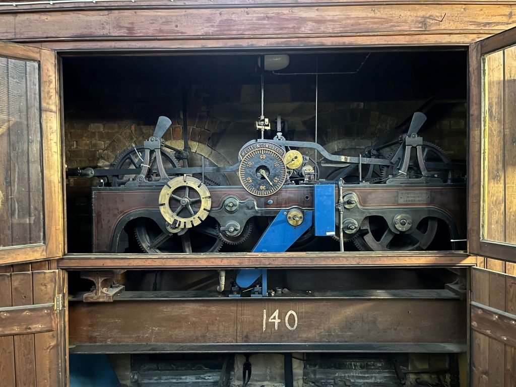 Original clock mechanism.