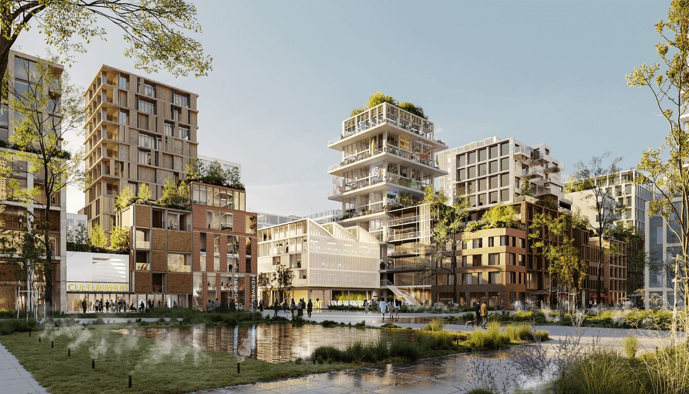 Plan for Merwede district in Utrecht. Credit: Marc Koehler Associates