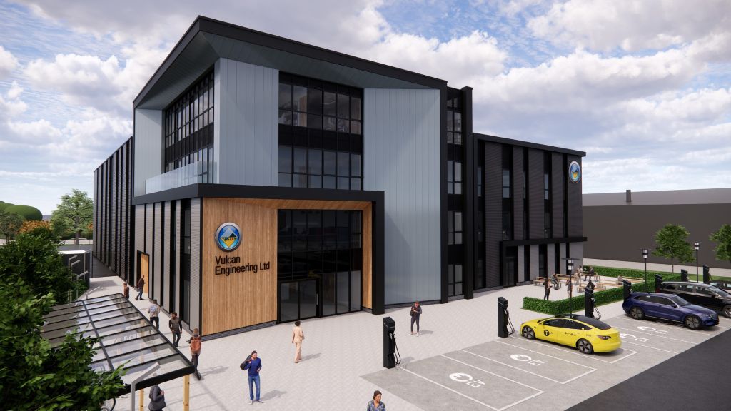 Caddick starts on site at £9.4m engineering centre